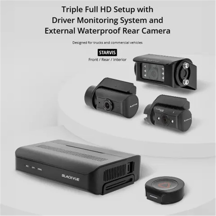 DR770X-BOX-3CH-DMS-TRUC - BLACKVUE DR770X BOX PRO 3-CH CAMERA SYSTEM - CENTRAL RECORD BOX DMS TRUCK 1080 HD DASHCAM 64 GB