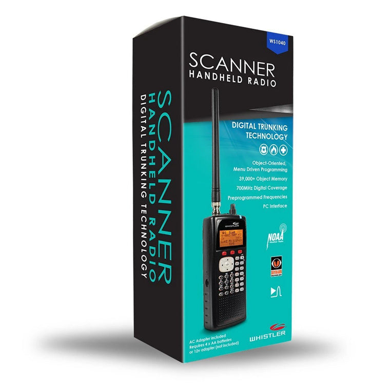 WS1040 - WHISTLER DIGITAL HANDHELD RADIO SCANNER