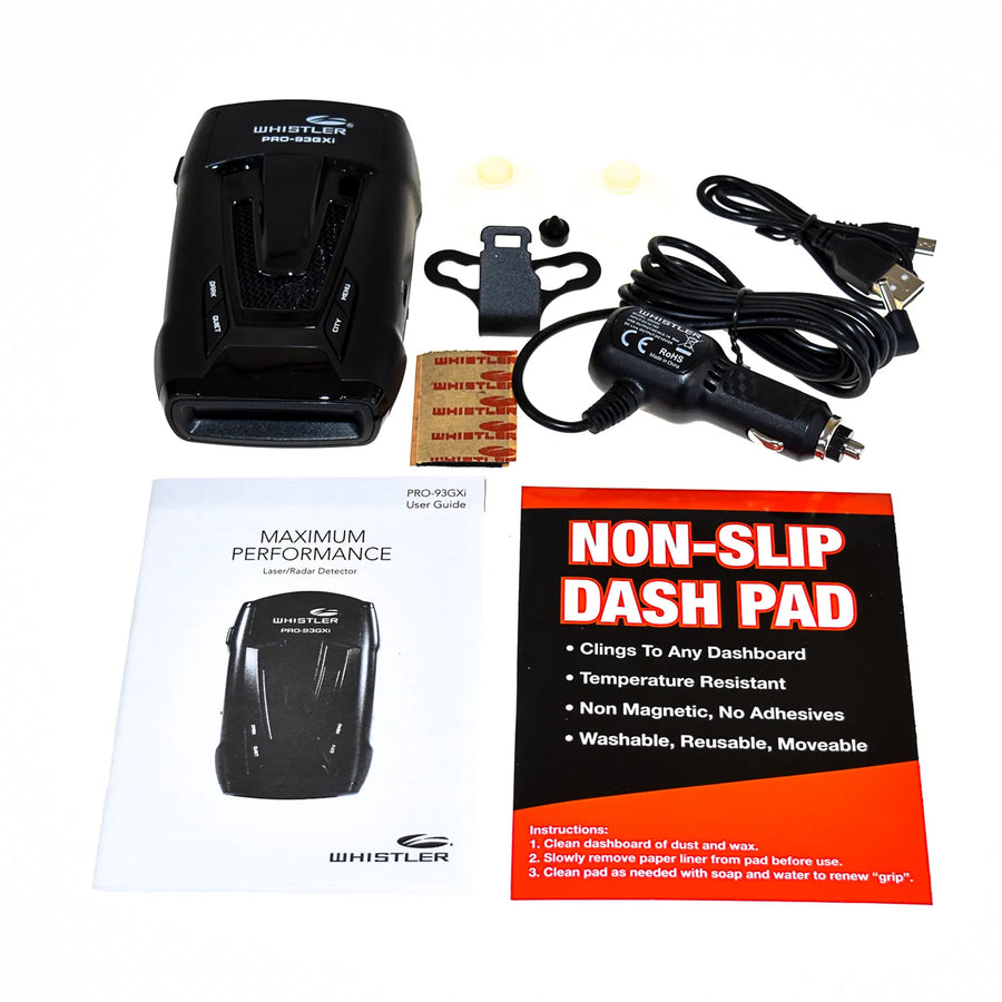 PRO93GXI - WHISTLER PRO93GXI RADAR DETECTOR