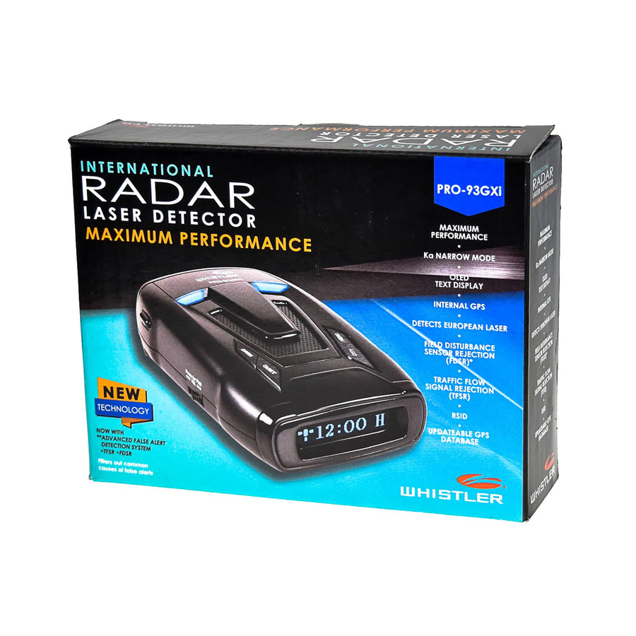 PRO93GXI - WHISTLER PRO93GXI RADAR DETECTOR