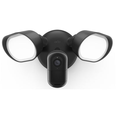 Arlo   2K Outdoor Wired Floodlight Camera  - Black