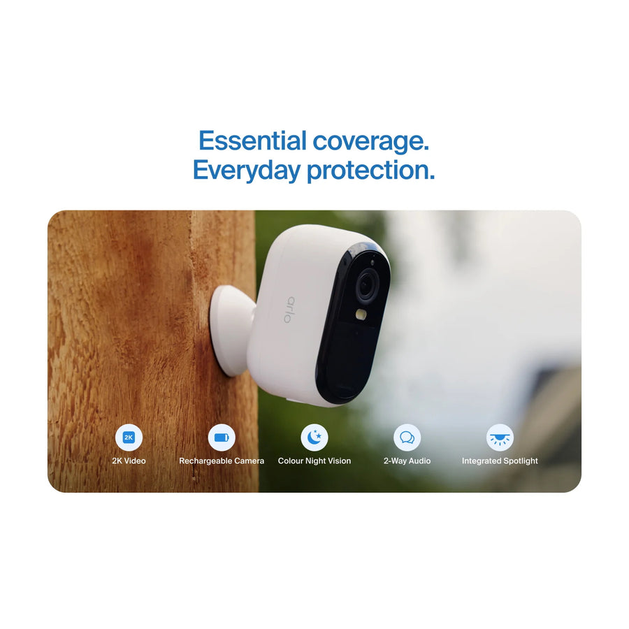 Arlo Essential (3rd Gen)  2K Outdoor Wire-Free Battery Camera - 1 Pack