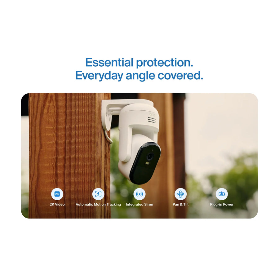 Arlo Essential (3rd Gen)  2K Outdoor Wireless PT Camera  - 1 Pack