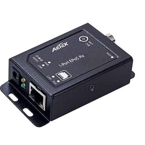 AETEK Ethernet & Power Coax RX EPoC adapter Req 56VDC