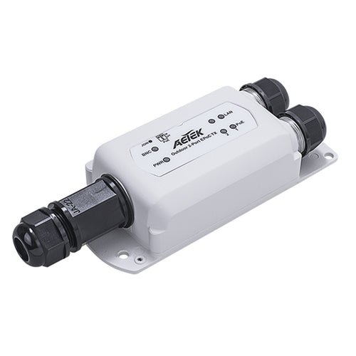 AETEK Outside Ethernet & Power Coax TX EPoC adapter IP67 1-2