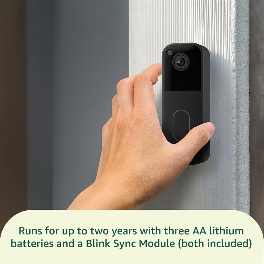 Blink   Video Doorbell System  - Black
