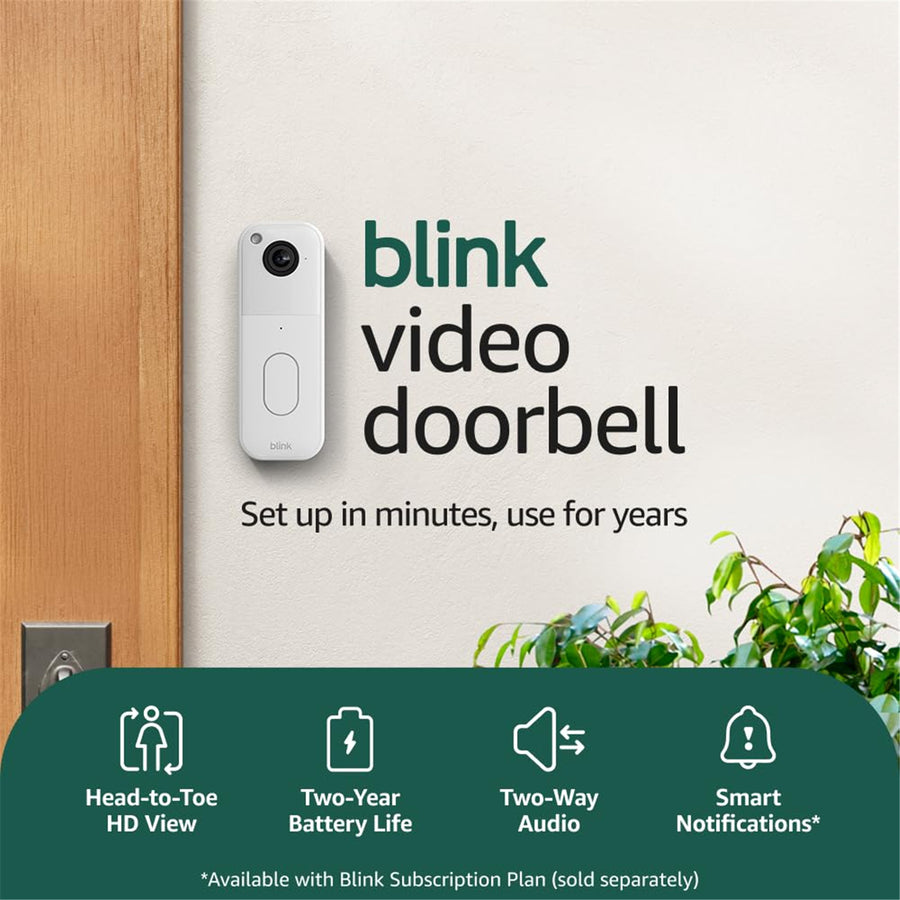 Blink   Video Doorbell System - Add On  - White