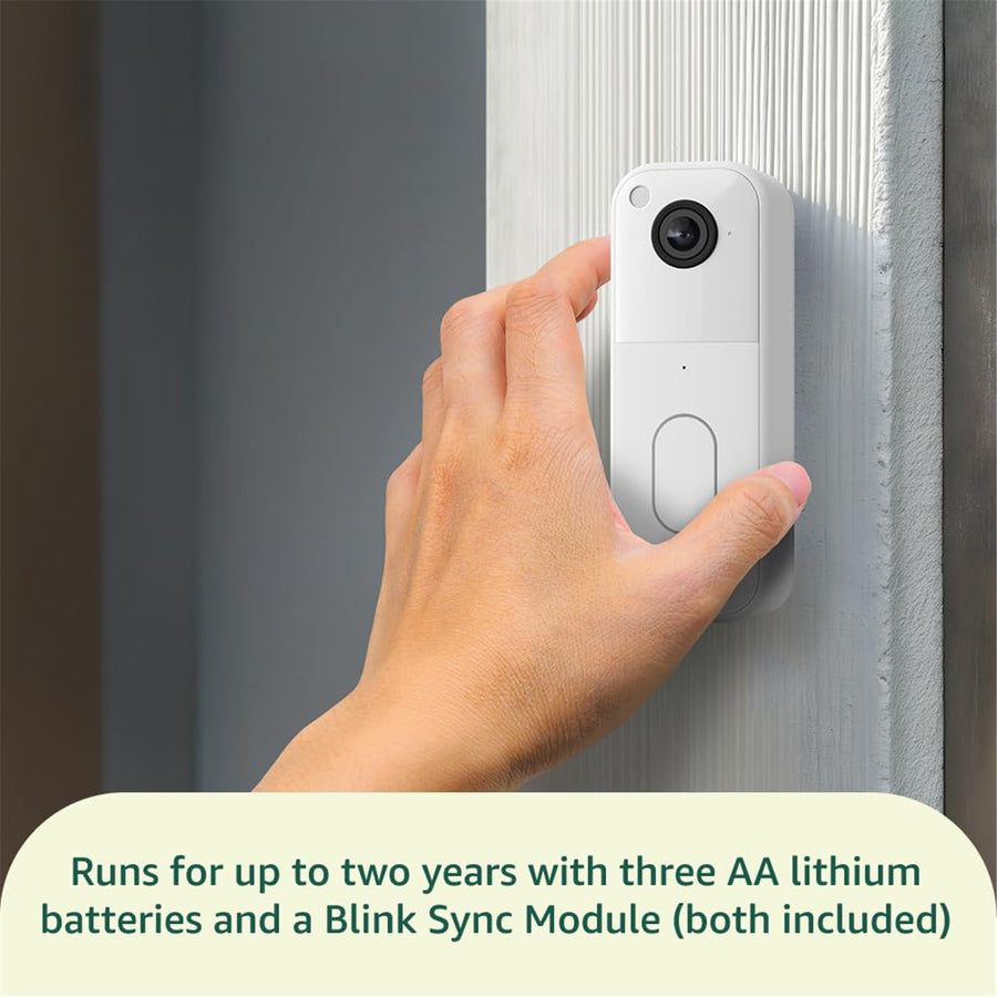 Blink   Video Doorbell System - Add On  - White