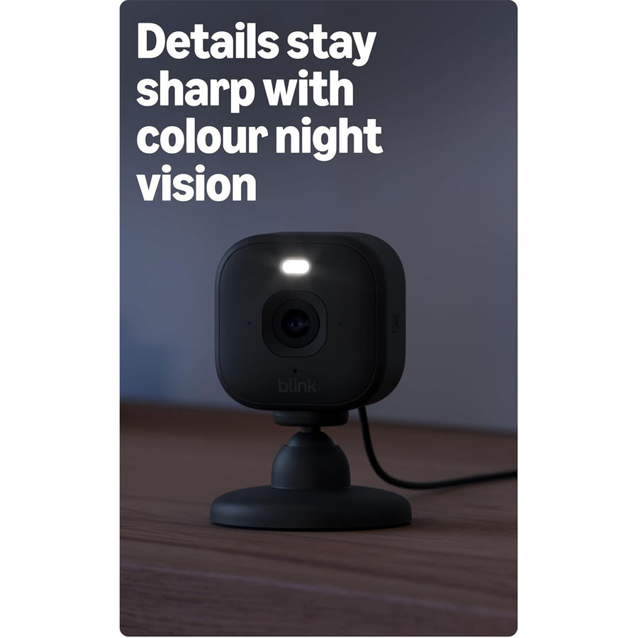 Blink  Mini 2K+ Indoor/Outdoor Plug-in Security Camera  - Black