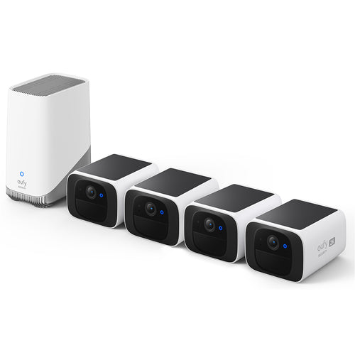 Eufy E8134C22 Eufy Security SoloCam S220 2K Outdoor Wire-Free Battery Solar Camera Kit - 4 Pack