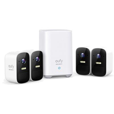 Eufy Security eufyCam 2C Pro 2K Outdoor Wire-Free Battery Camera Kit - 4 Pack