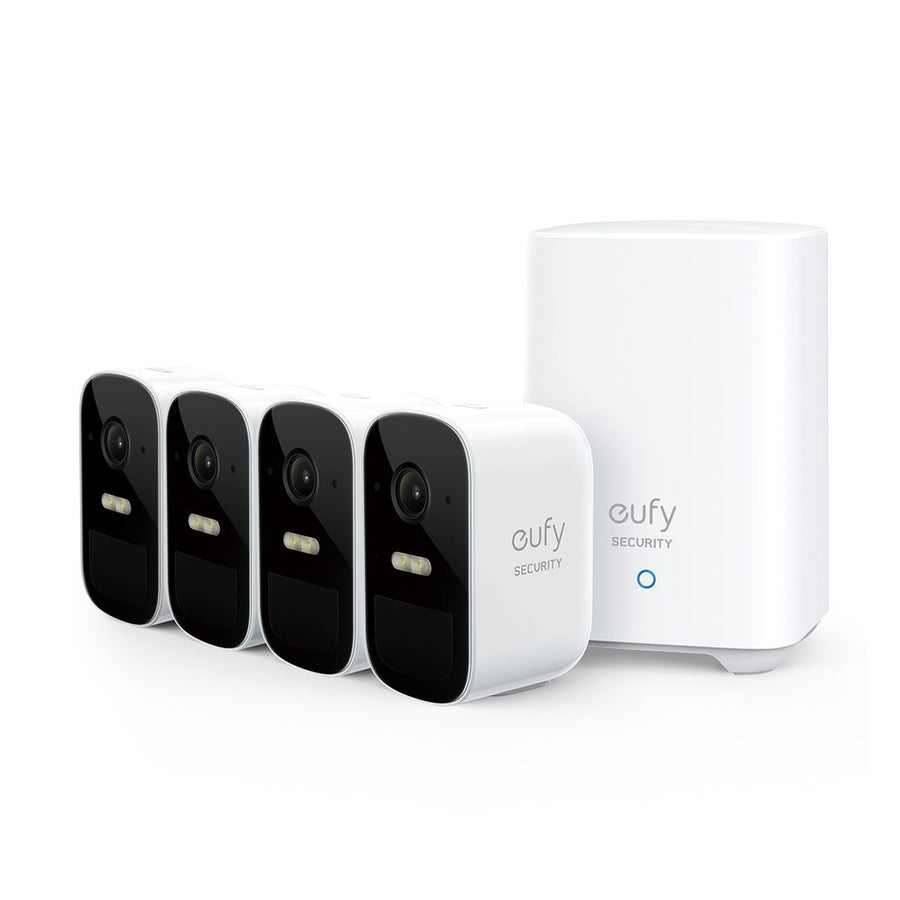 Eufy Security eufyCam 2C Pro 2K Outdoor Wire-Free Battery Camera Kit - 4 Pack