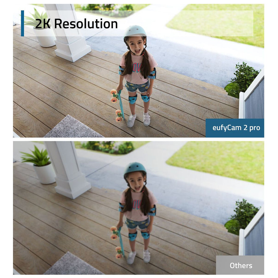 Eufy  eufyCam 2 Pro 2K  Outdoor Wire-Free Security Camera Kit - 2 Pack