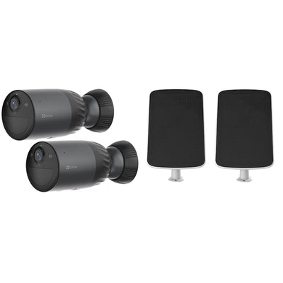 EZVIZ  BC1c AOV 8MP/4K Outdoor Wire-Free Battery Camera with Solar - 2 Pack