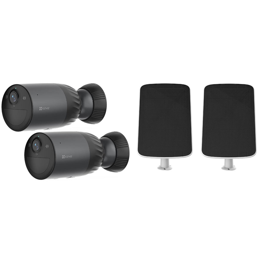 EZVIZ  BC1c AOV 8MP/4K Outdoor Wire-Free Battery Camera with Solar - 2 Pack