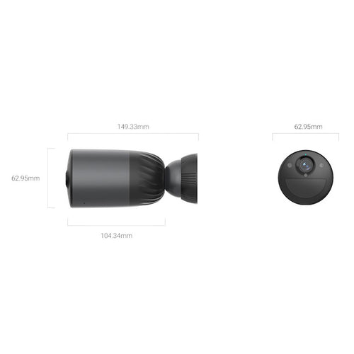 EZVIZ  BC1c AOV 8MP/4K Outdoor Wire-Free Battery Camera with Solar - 2 Pack