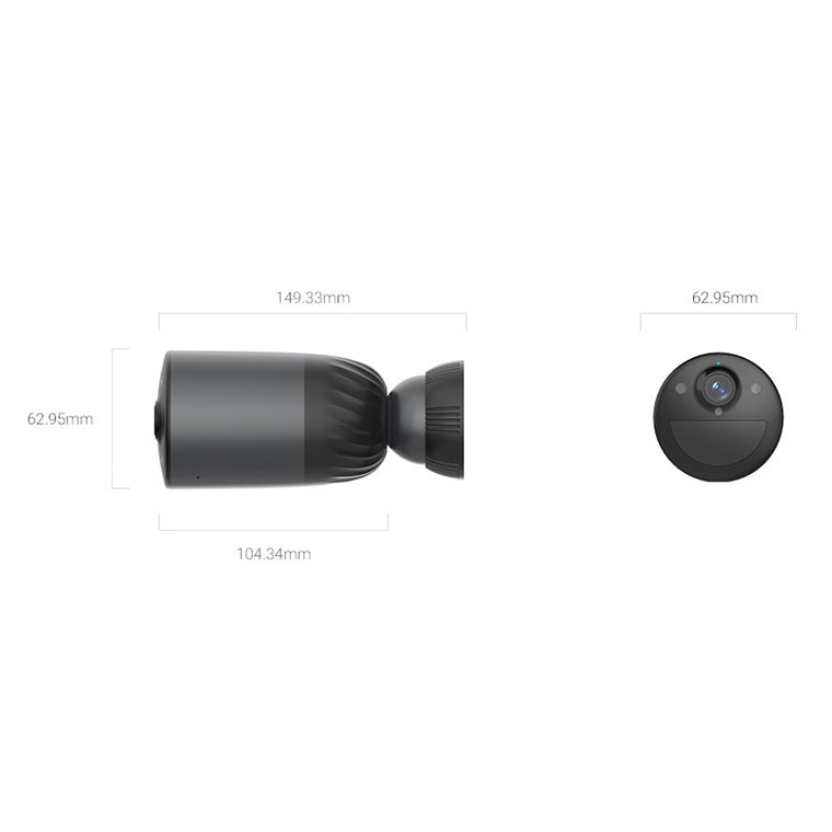EZVIZ  BC1c AOV 8MP/4K Outdoor Wire-Free Battery Camera with Solar - 3 Pack