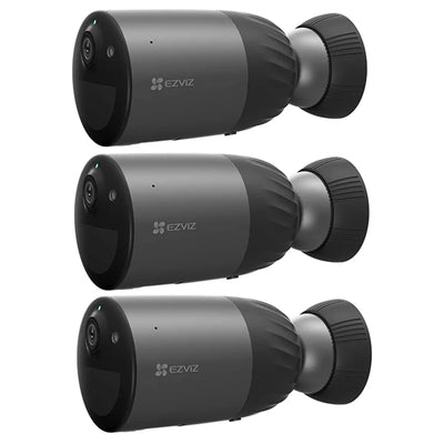 EZVIZ  BC1c AOV 8MP/4K Outdoor Wire-Free Battery Camera with Spotlight - 3 Pack