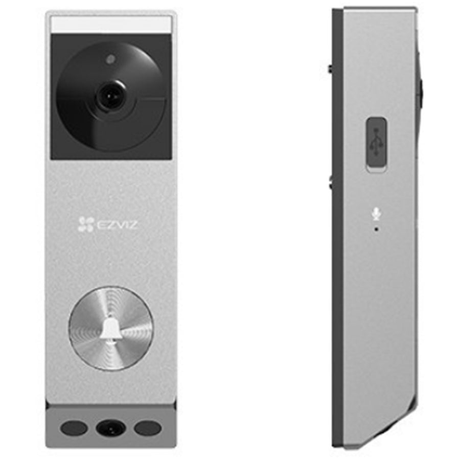 EZVIZ  EP3x Pro 3MP/2K Dual-lens Outdoor Wire-Free Battery Video Doorbell with Spotlight & Solar Panel