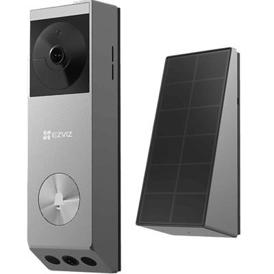 EZVIZ  EP3x Pro 3MP/2K Dual-lens Outdoor Wire-Free Battery Video Doorbell with Spotlight & Solar Panel