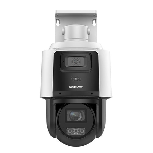 HiLook PTZ-ND4404-SL – 4MP Dual-Lens PTZ-Kamera Aktive Abschreckung Rot/Blau Blitzlicht, IP66, Weiß