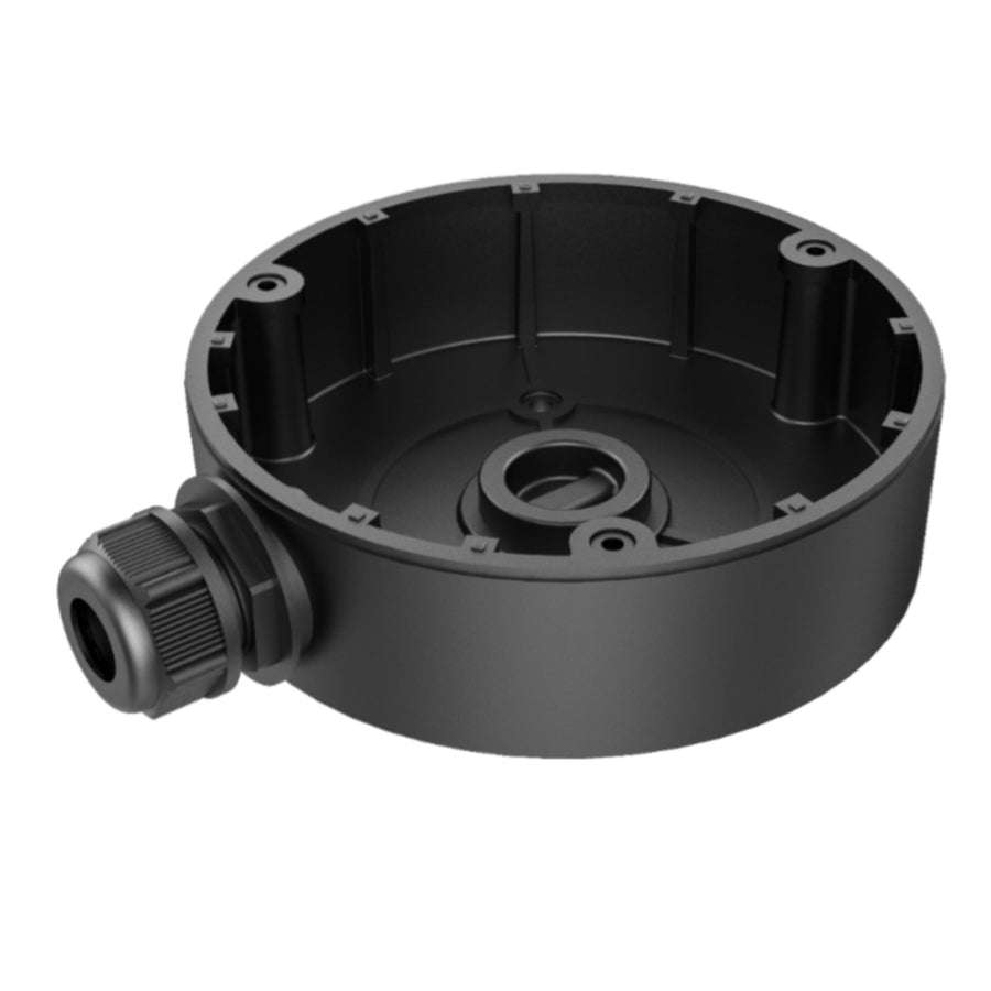 HiLook DS-1280ZJ-DM8-B  Junction Box Designed for Dome Camera. AluminumAlloy.BlackColourDesignedforT250/262/282 Turret Cameras