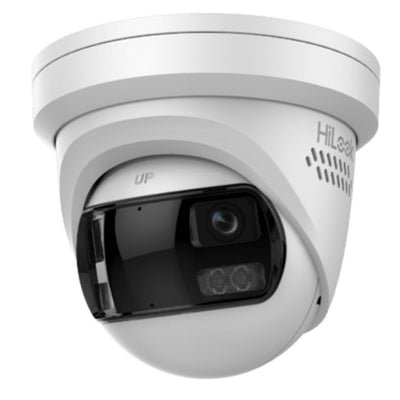 HiLook  IPC-T289PH-MU-SL (2mm) 8MP/4K Outdoor Dual Lens POE Turret Camera - White