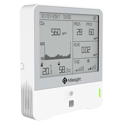 AM319-HCHO-915M - Milesight LoRaWAN 9 in 1 Indoor Ambience Monitoring LoRaWAN IoT Sensor (HCHO Version)