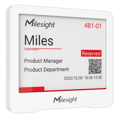 DS3604-915M - MIlesight LoRaWAN AS923/AU915 DS3604 IoT E-Ink Display
