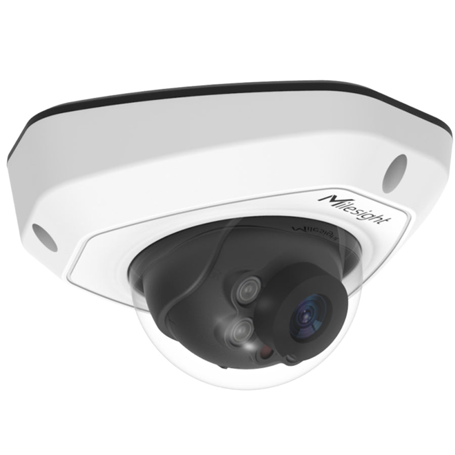 MS-C8173-PD - Milesight 4K NDAA AI Vandal-proof Mini Dome Network IP Camera - Cable Out