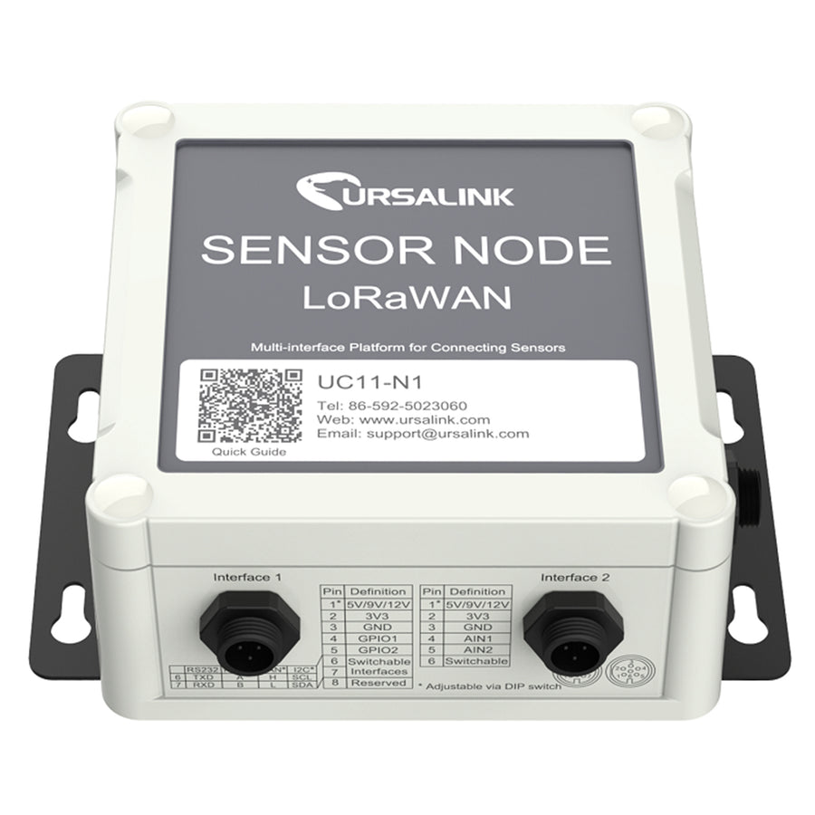 Milesight UC11-N1-868 - Ursalink LoRaWAN EU868 IoT Client with GPIO, RS232/RS485 switchable, 3.3V output and 5/9/12 V output