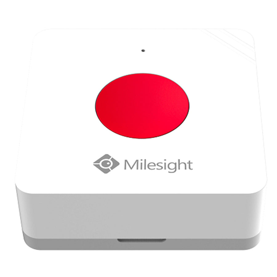 WS101-SOS-915M - MIlesight LoRaWAN AS923/AU915 IoT Smart SOS Button (Red)