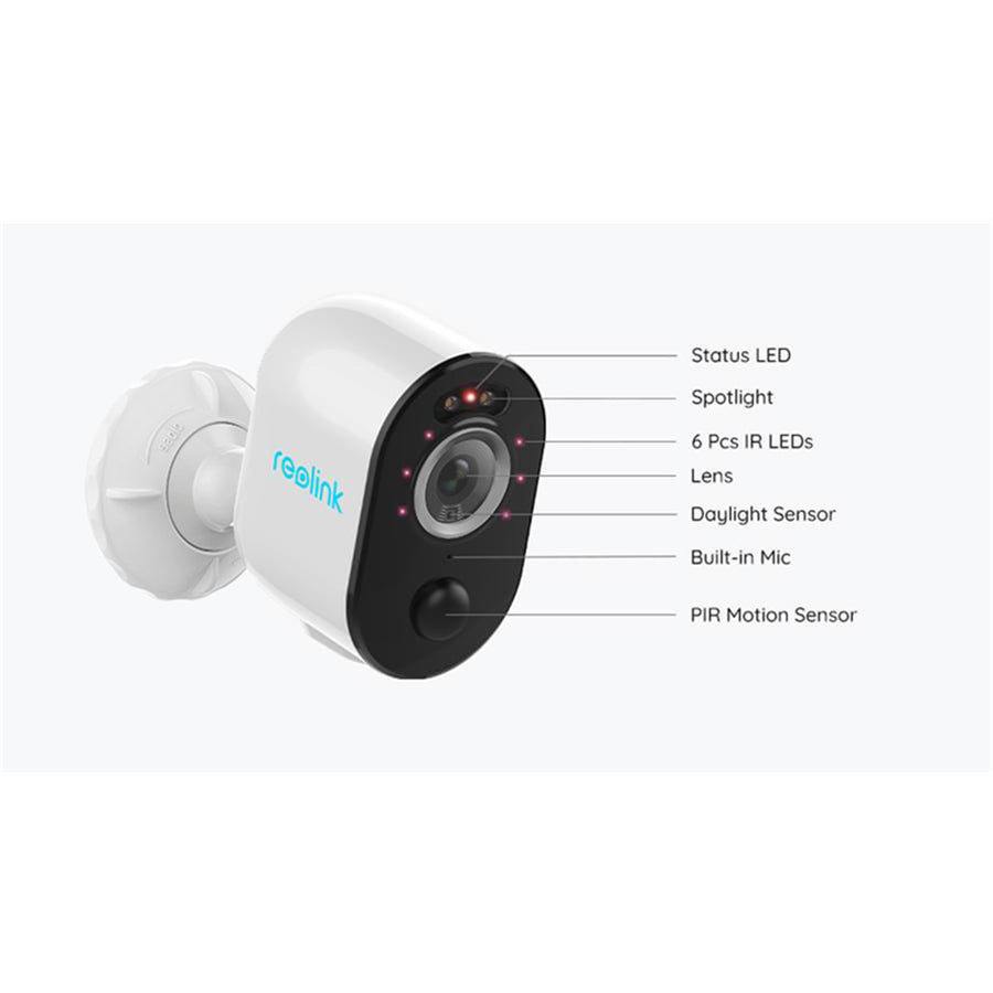 ARGUS3-PRO - Reolink 2K ARGUS 3 PRO Battery Camera 2.4 5 GHz Dual-Band WiFi up to 128GB MicroSD Range