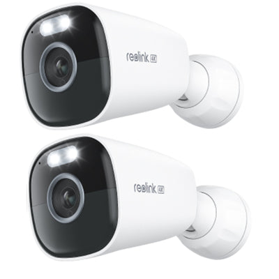 ARGUS-ECO-ULTRA 2PK - Reolink 4K Outdoor Battery Camera,2.4/5GHz Dual-Band WiFi,Reolink Solar Panel,up to 128G Micro SD card Range