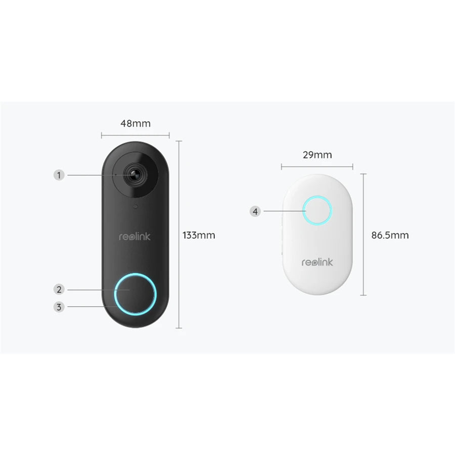 Reolink  5MP/2K+ Outdoor PoE Video Doorbell with Chime