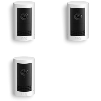 RING  3-Pack Outdoor Camera Plus 2K Battery - White