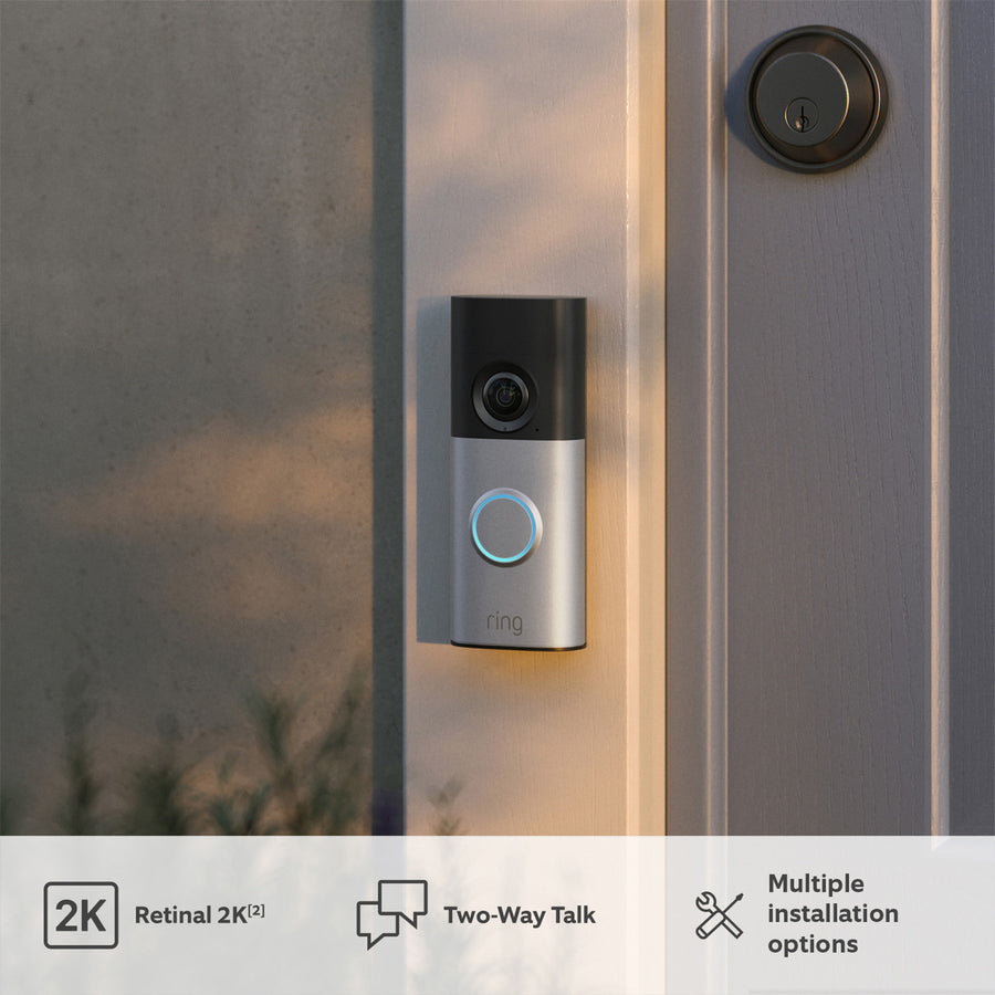 RING Wired Video Doorbell 2K Plus - Hardwired Wired Video Doorbell 2K Plus (2nd Gen) DIN RAIL