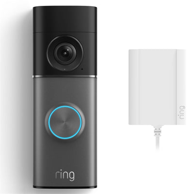 RING Wired Video Doorbell 4K Pro - Plug-In - Deep Silver