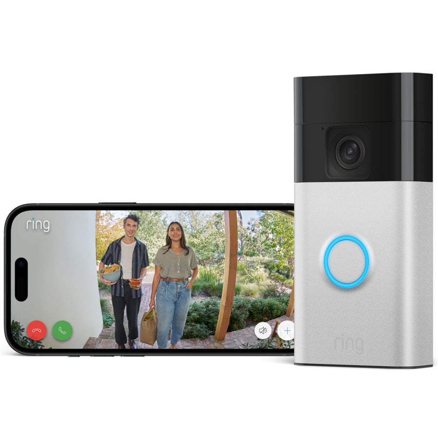 B0BZWRSRWV - Ring Battery Video Doorbell Satin Nickel