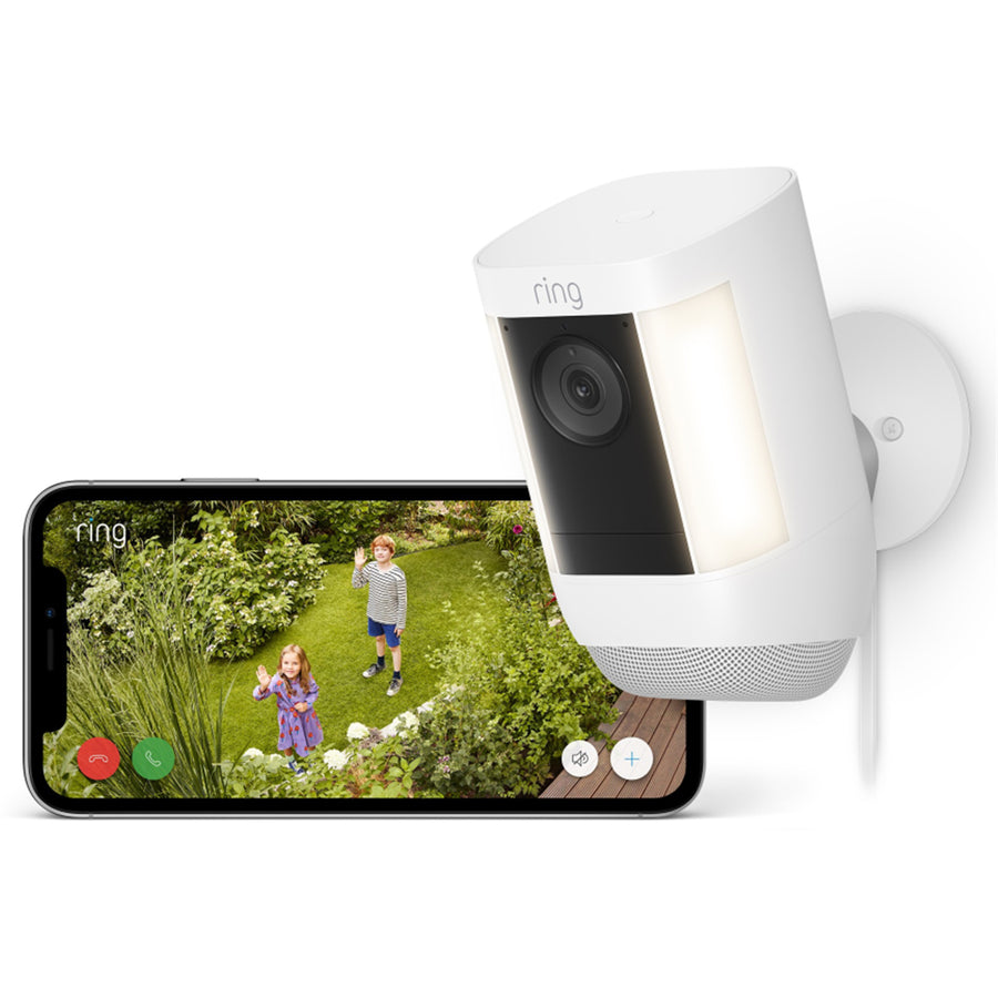 RING B09DR88WLB - Spotlight Cam Pro Plug In White