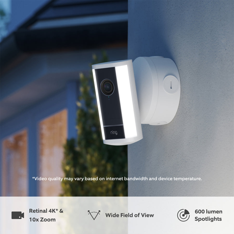 RING Spotlight Camera 4K Pro (2nd Gen) POE - WHITE