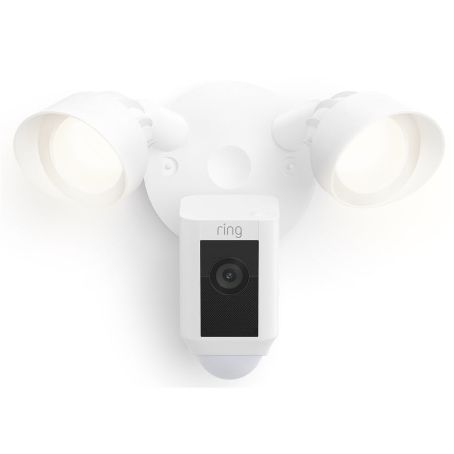 B08F6H9RZT - Ring Floodlight Camera Wired Plus - White