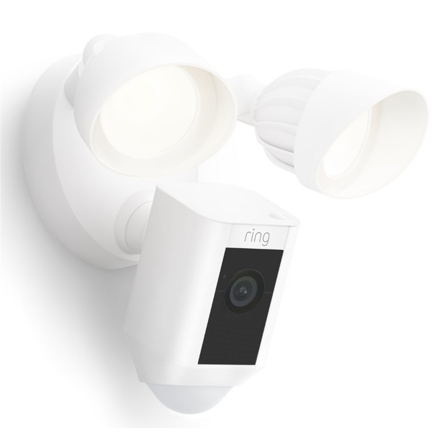 B08F6H9RZT - Ring Floodlight Camera Wired Plus - White