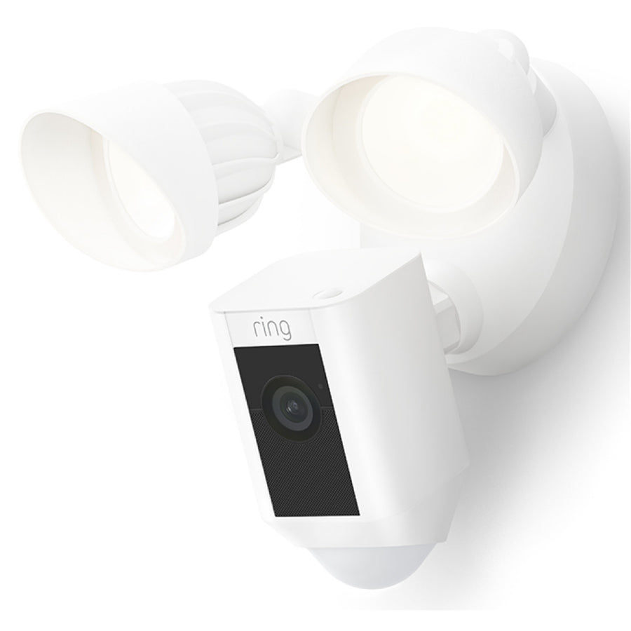 B08F6H9RZT - Ring Floodlight Camera Wired Plus - White
