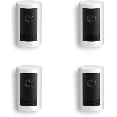 RING  4-Pack Outdoor Camera Plus 2K Battery - White
