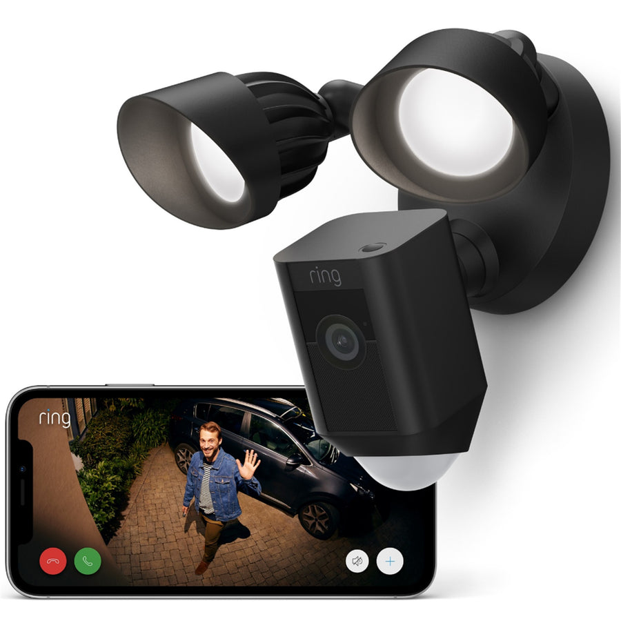 RING  Floodlight Cam Wired Plus - Black
