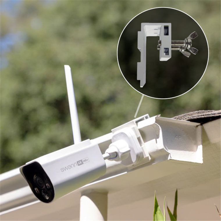 SWACC-GUTTERMTV2-GL - Swann Regenrinnen-/Zaunhalterung für MaxRanger Solar & Minicam, AllSecure, Xtreem4K, Evo 2K Kamera