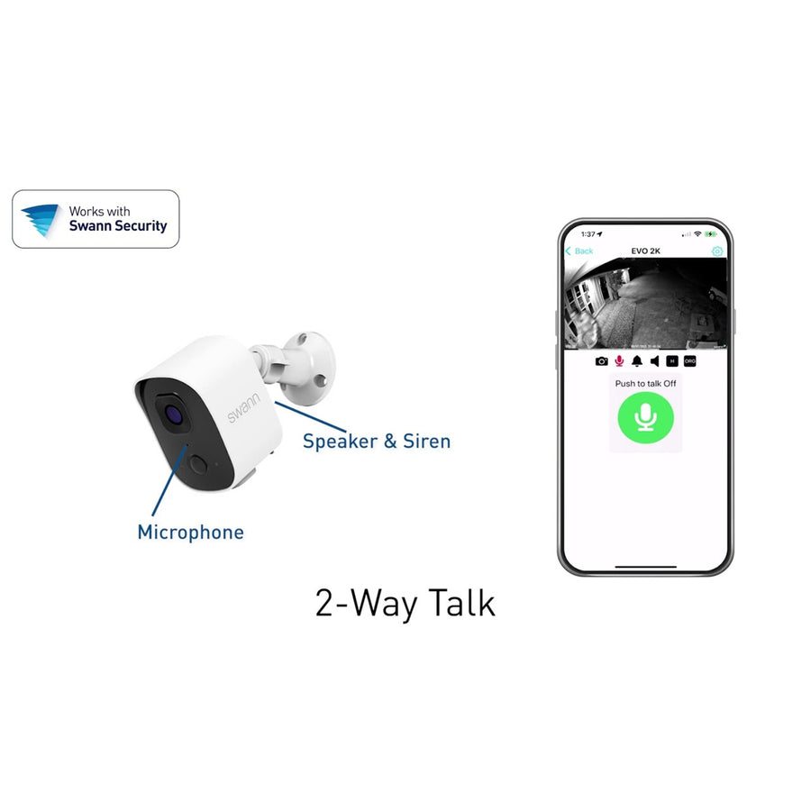 SWIFI-SE2KBC-GL - Swann Evo 2K Wireless Security Camera w 32GB Card