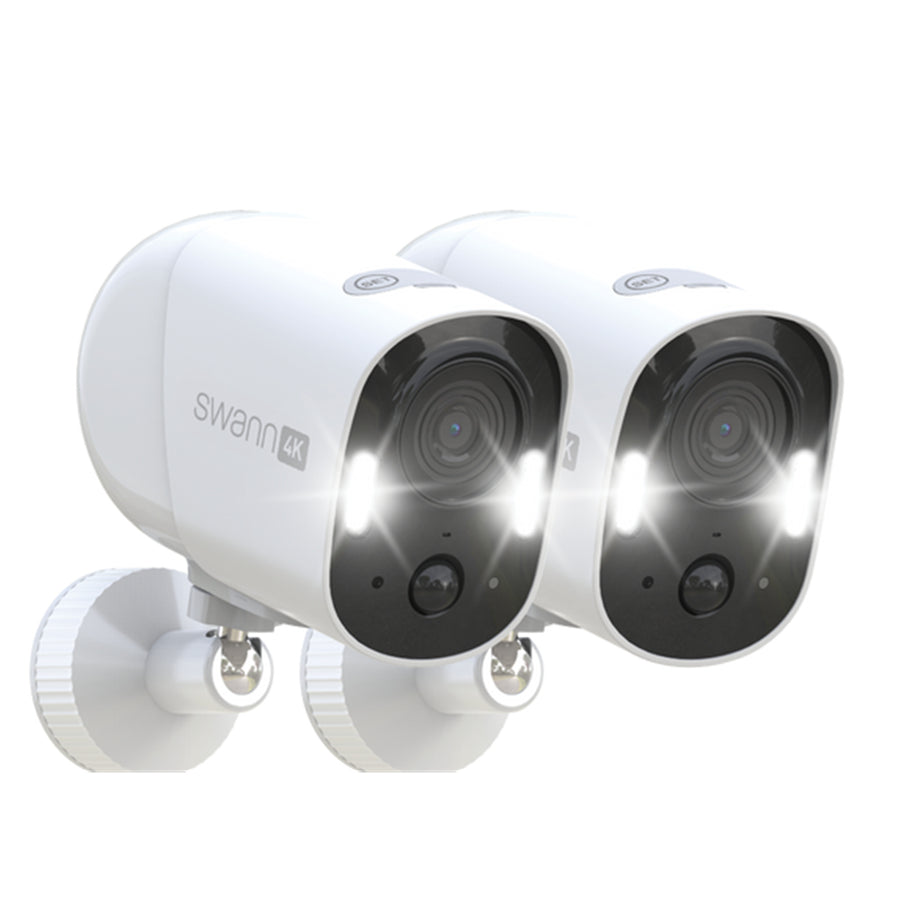 Swann Xtreem4K  8MP/4K Outdoor Wire-Free Security Camera - 2 Pack