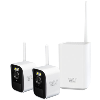 Swann MaxRanger4K Mini Wireless Security System / Base Station / 32GB / 2x MINICAM 4K Cams